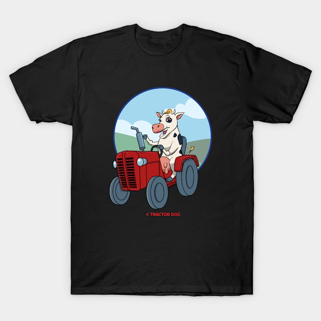 Tractor Critters Cow T-Shirt by tractordog